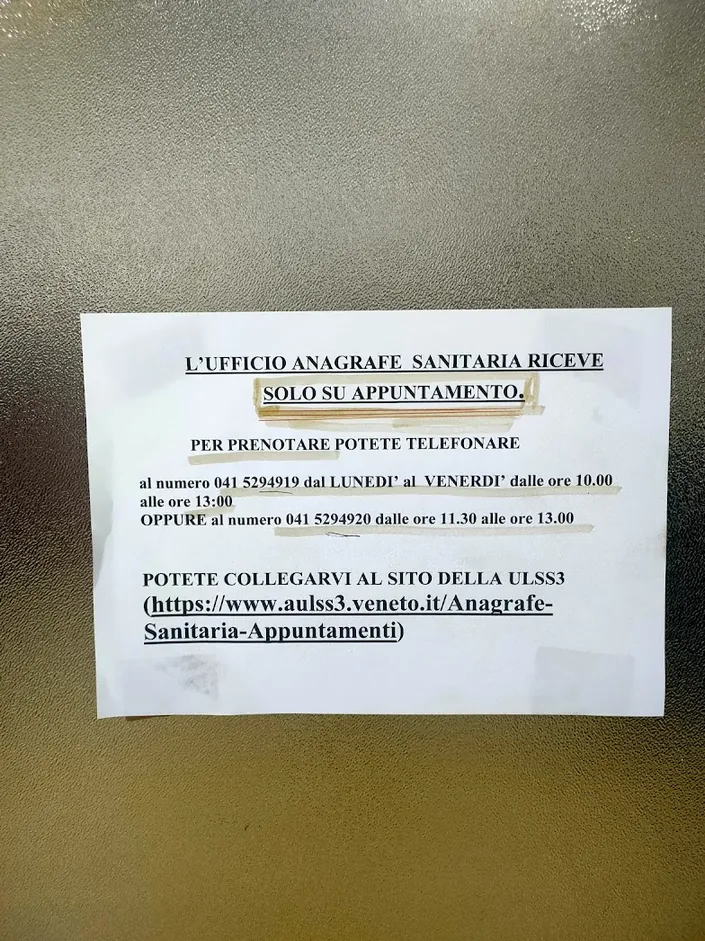 ULSS3 Serenissima – Ex Ospedale G.B. Giustinian